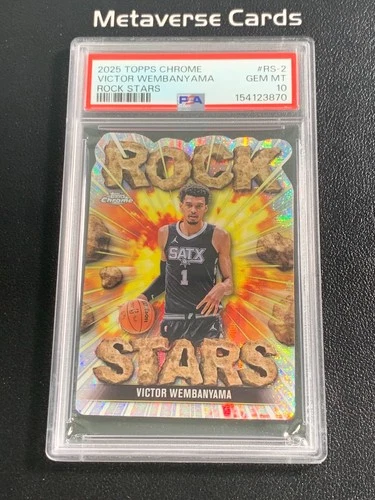 2025 Topps Chrome Victor Wembanyama Base (PSA 10)