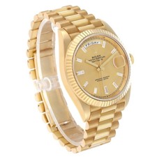 Rolex President Day-Date 40 Yellow Gold Diamond Mens Watch 228238 Box Card 3
