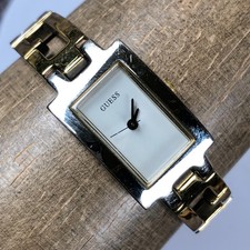 Guess Women G656770L Dress Two Tone Rectangular Quartz Analog 18mm Watch 6 1/2"