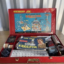 Gilbert No. 10 1/2 Amusement Park Erector Set in Original Metal Case read 