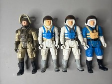 Vintage Lot Of 4 1984 Milton Bradley Robotix Action Figure Astronauts Commander