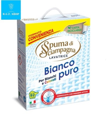 Spuma di Sciampagna Bianco Puro 92 Waschgänge   Waschpulver für Weiß & Farbe...