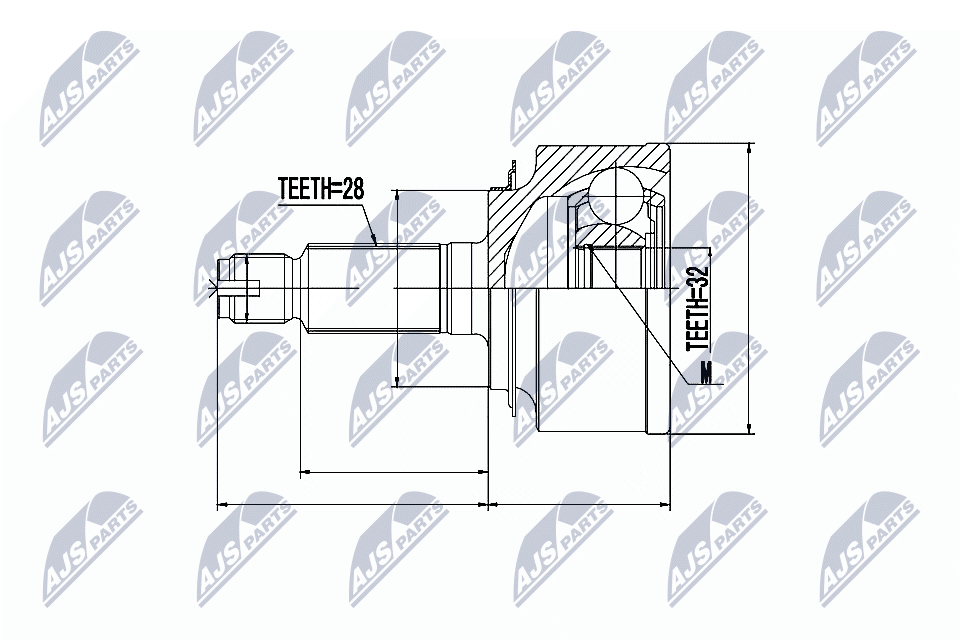 Joint set, driveshaft/ outer suitable for Honda CR-V 2.0 01-, FR-V 1.7,2.0 04 - Image 4