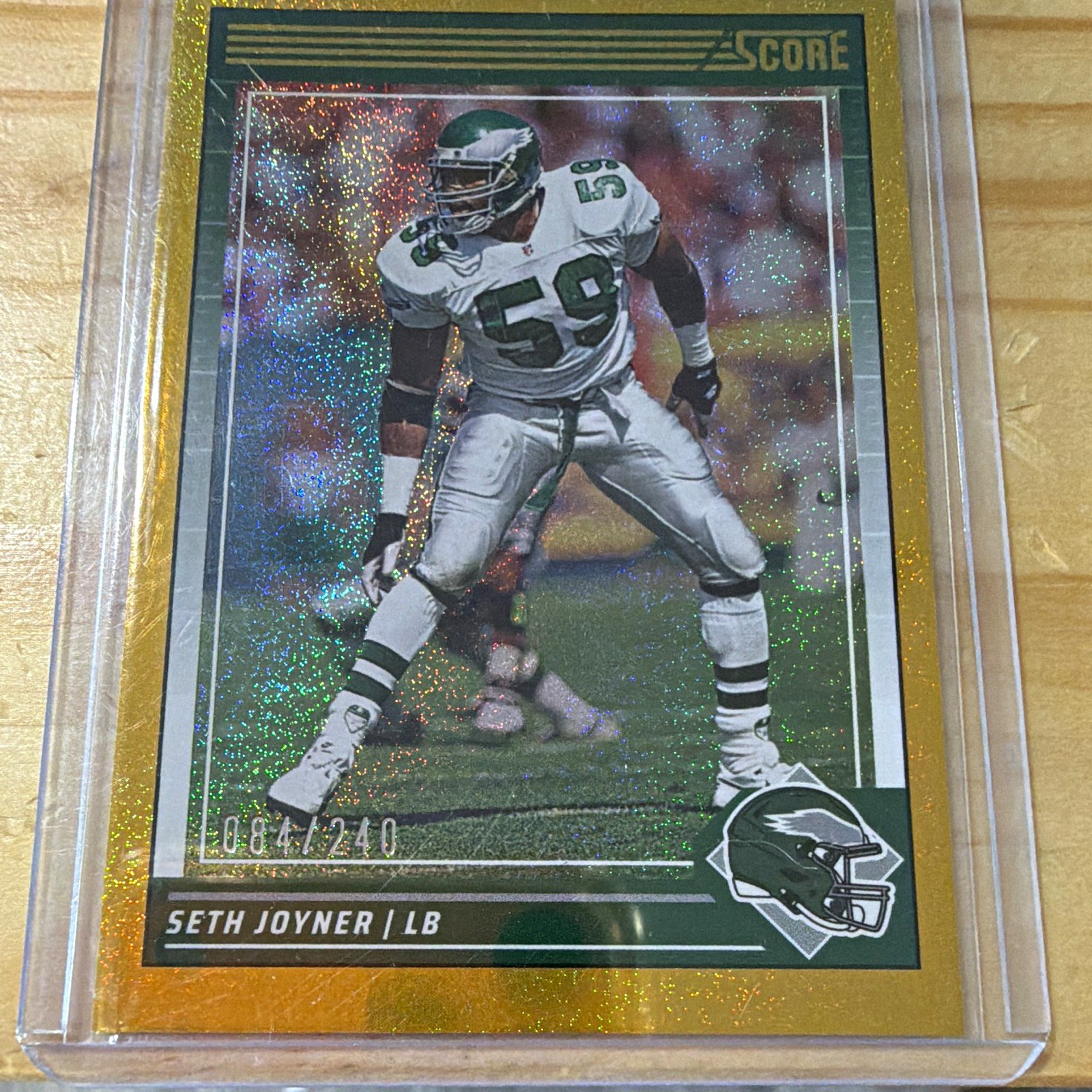 2024 Score Seth Joyner #234 Dots Gold /240 Eagles SP 084/240