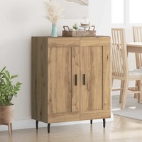 Sideboard Artisan-Eiche Verbundholz Und Eisen 69,5 X 34 X 90 Cm