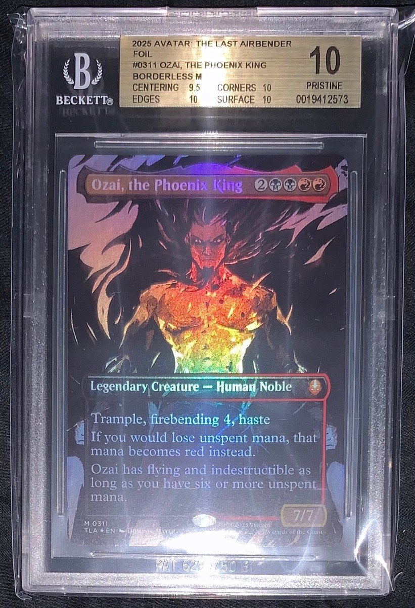 Ozai, the Phoenix King (0311) Borderless Foil BGS 10 Graded Avatar