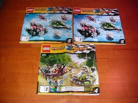 LEGO 8863 8899 WORLD RACERS OWNERS INSTRUCTION BUILDING MANUAL BOOKS RACE 4 5