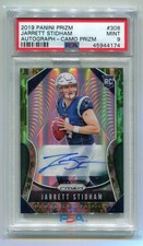 2019 Jarrett Stidham Camo Prizm Auto RC # 2/25 PSA 9 POP 3