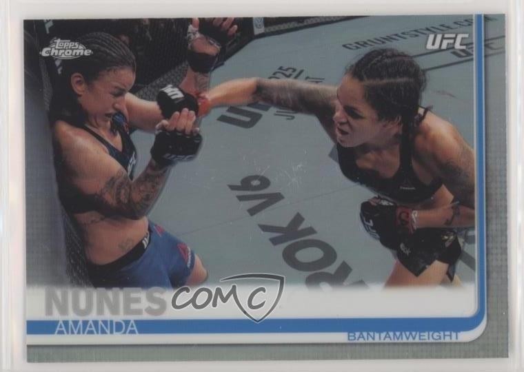 2019 Topps Chrome UFC Refractor Amanda Nunes #100 0e3