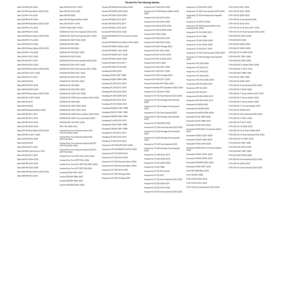 Seal Savers Fork Covers 44-50mm Fork Tube, Short  For HONDA CRF250R 2004-2024 - Изображение 2 из 4