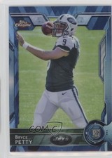 2015 Topps Chrome Rookies Hot Box Blue Diamond Refractor Bryce Petty #137 fm0