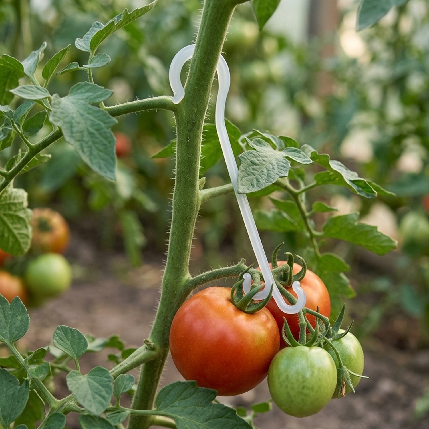 Tomato Plant Support Hooks 130mm J Hooks for Climbing Fruit & Veg x 200