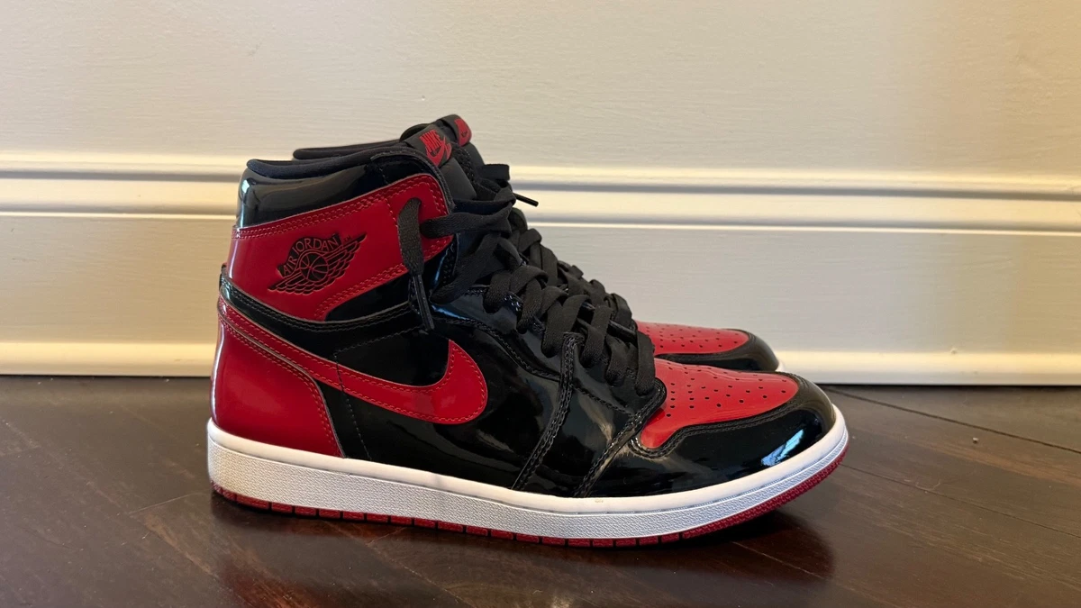 Preços baixos em Jordan 1 Retro High Black Patent | eBay
