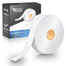 Klangfeiler® Iron on Hemming Web - 0.75 INCH x 32 30 Meter x 2 cm, White 