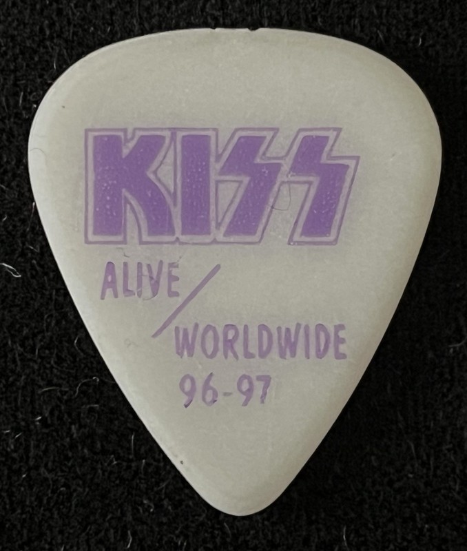 Vintage KISS Paul Stanley 1996 1997 Alive Worldwide Tour Guitar Pick