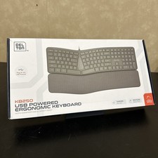 Delton KB250 Ergonomic Wired Keyboard - Black
