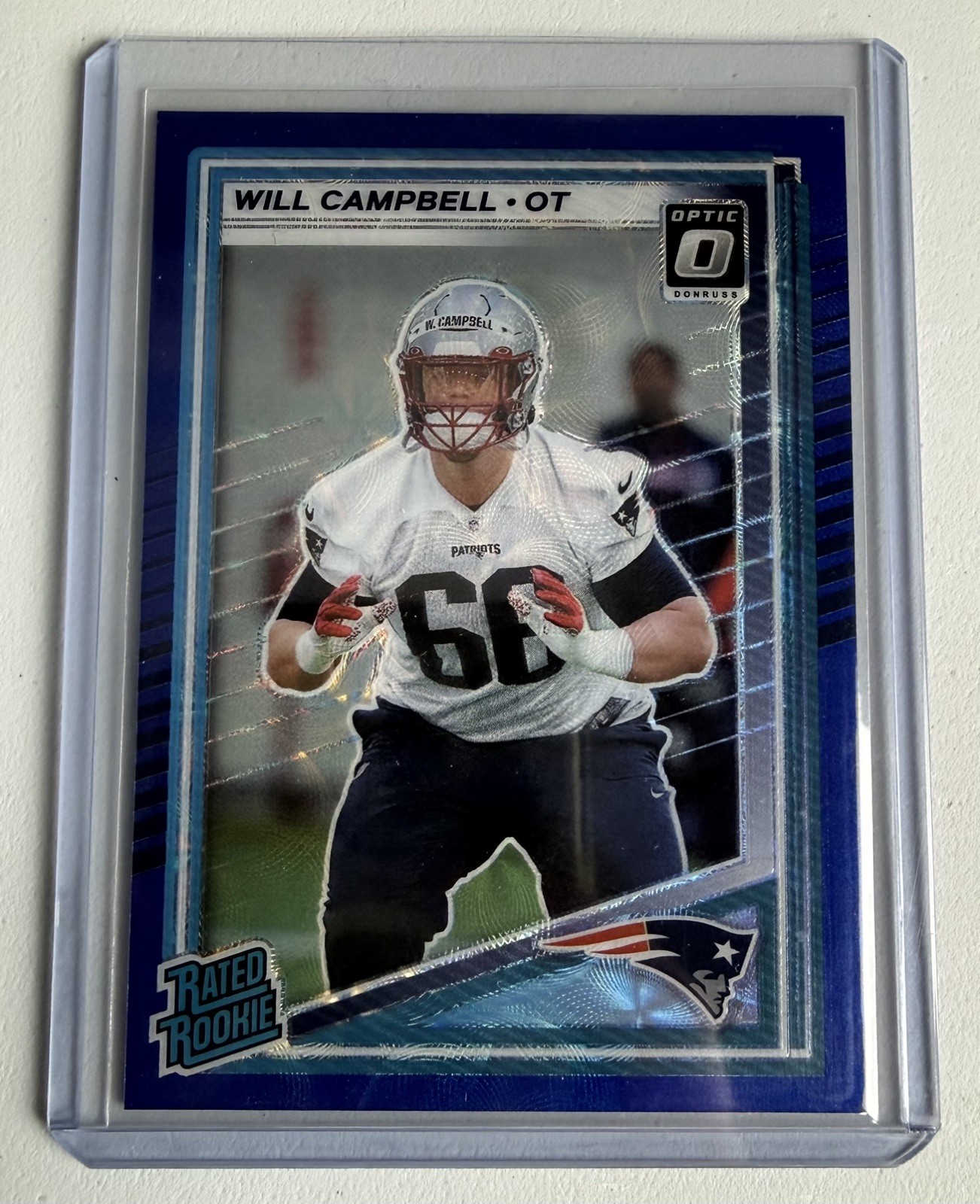 Will Campbell #345 2025 Panini Donruss Optic Preview Blue Scope Prizm (RC)