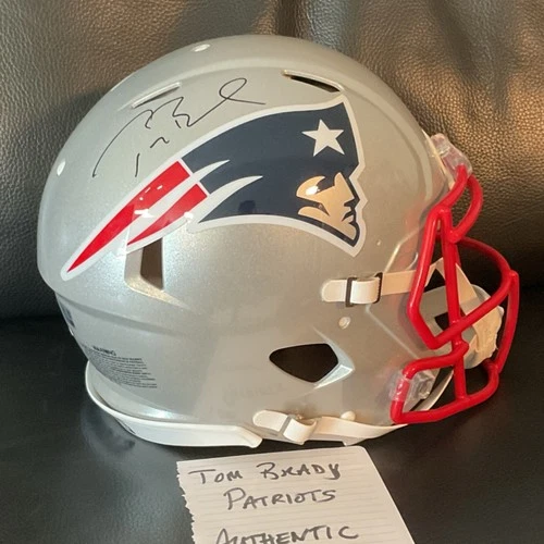 Tom Brady New England Patriots Autographed Authentic Football Helmet Fanatics