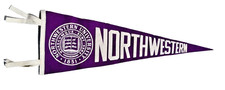 Northwestern University Vintage Felt Pennant