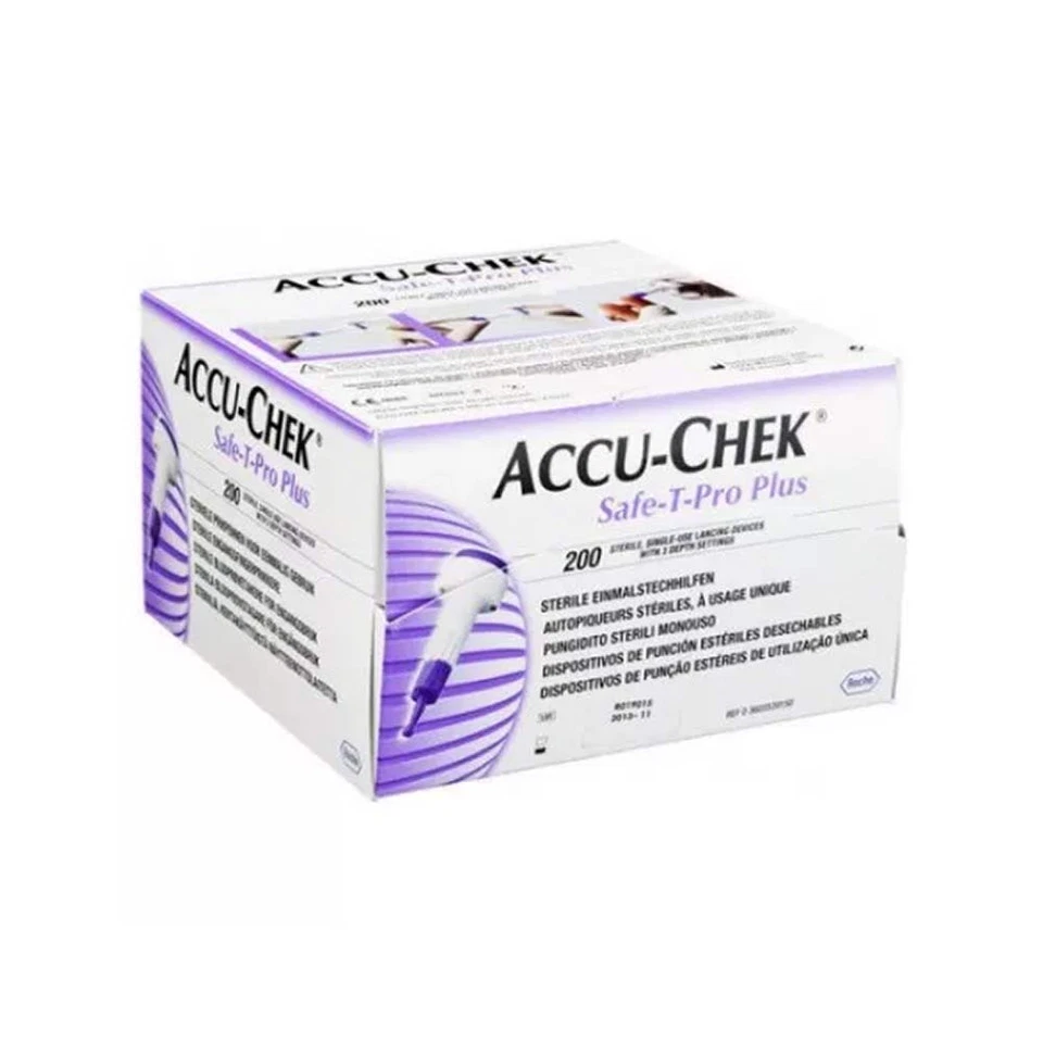Accu-chek Safe T Pro Plus Pungidito Sterili Monouso, 200 Pezzi