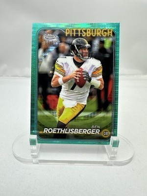 2024 Topps Chrome Football Ben Roethlisberger Aqua Sonar /199