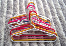 15 Hangers Multi-Colored Toddler Kid Child Plastic 12  