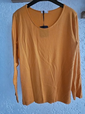 Super Weicher Pullover Italy FEELING MODA  bis 44 Tragbar Neu Orange