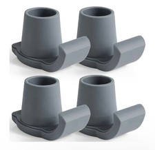 Walker Glide Skis Rubber Universal Glides Mobility- Gray-Blue Color - 4 Pieces