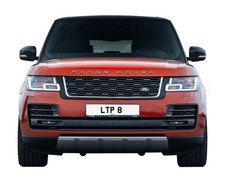 LTP 8 LP LT TP Original Issue 3x1 Cherished Dateless Number Plate