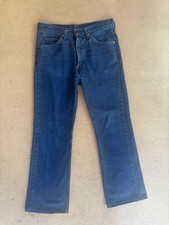Vintage Flare Leg 1970s JC Penney Plain Pockets Denim Jeans 33x 32 Made In USA