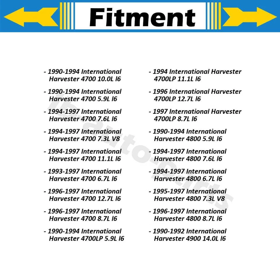 Kit de ferragens de freio dianteiro traseiro 2x para International Harvester S1754 7.3L 1988 - Imagem 4 de 4