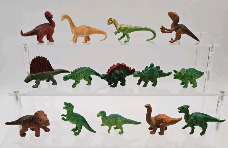Vtg Safari Ltd Set of 14 Small 2" BABY DINOSAURS Loose T-Rex Triceratops Raptor