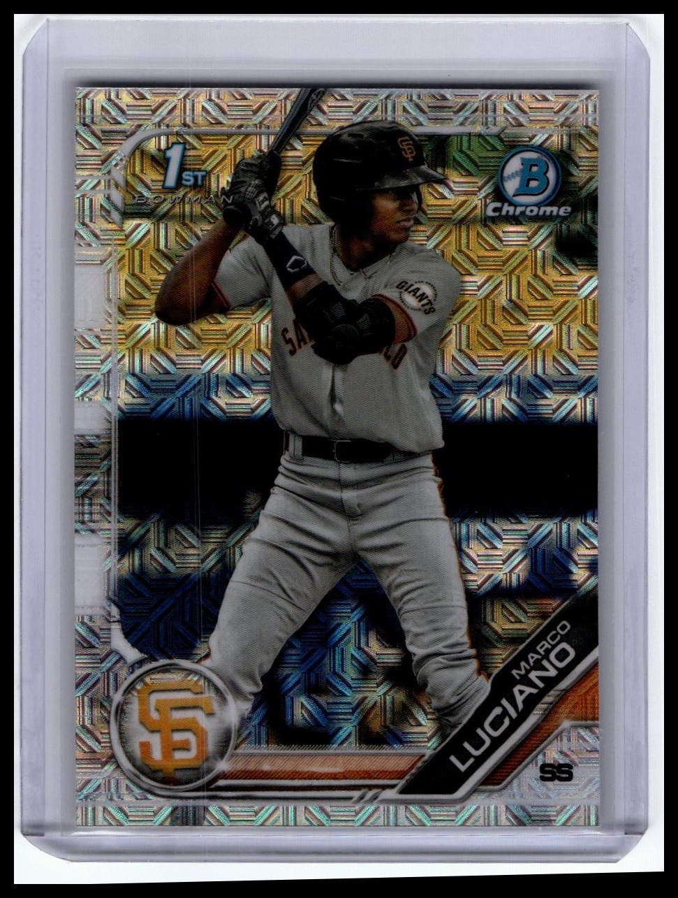 2019 Bowman #BCP-82 Marco Luciano Chrome Prospects Mojo Refractors