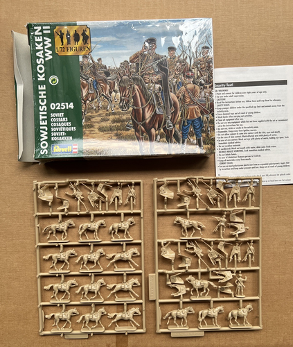 Cosaques soviétiques Revell WWII, MN 02514, échelle 1:72, kit maquette, boîte ouverte NOS - Photo 3/7