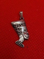 UTC Sterling Silver 925 Egyptian Nefertiti Pendant