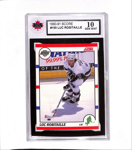 1990-91 Score #316 Luc Robitaille AS Los Angeles Kings HOF