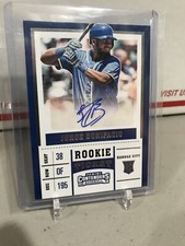 2017 Contenders Rookie Jorge Bonifacio Auto! RC Royals Rare