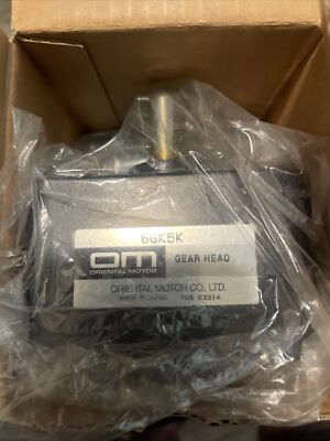 Oriental Motor OM 6GK5K Gear Head NEW