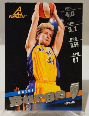 1998 Pinnacle WNBA HEIDI BURGE #9 | eBay