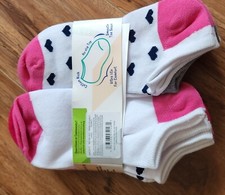 NWT Kids Large Socks Girls 10 Pairs No Show Polka Dot, 4-8, Members Mark 0104