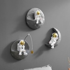 AWNR 3 Pcs Astronauts Wall Sculpture Decor for Modern Home Normal