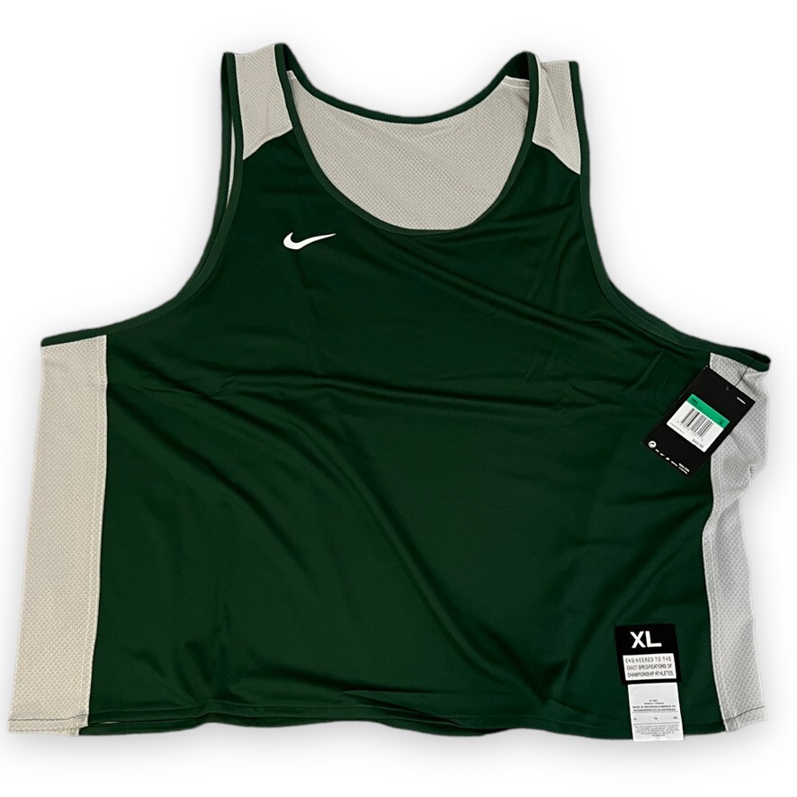 Nike Lacrosse Jersey Men's XL Green White Elite Reversible Tank Top