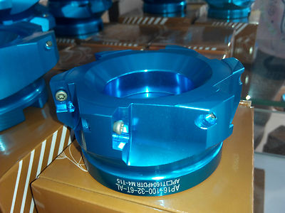 90Deg. D100mm Indexable Face Mill  Light Aluminum Alloy Cutter for APKT1604