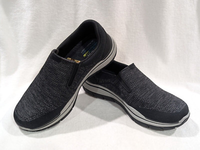 Skechers Relaxed Fit Expected 2.0 Arago Black Men'S Slip-On Shoes-Sz 9 NB X-WIDE