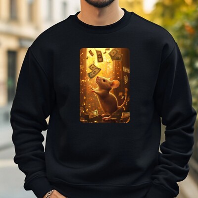 Maus mit Geld Sweatshirt Kuschelig und Perfekt für jeden Anlass S bis 4XL