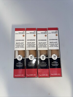 Lot Of 4Covergirl Outlast Extreme Wear Concealer #845 Warm Beige