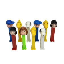LOT OF 10 CHARLIE BROWN PLASTIC PEZ DISPENSERS SNOOPY WOODSTOCK LUCY PEPPERMINT