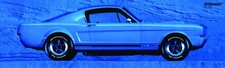 Reproduction Bf Goodrich Banner 1965 Gt350 Blue 36x120 Reproduction Bf Goodrich Banner 1965 Gt350 Blue 36x120