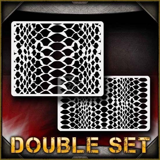 snakeskin texture pattern airbrush stencil template airsick ebay