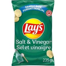 12 Bags of Lay's Salt Vinegar Flavored Potato Chips 220g Each